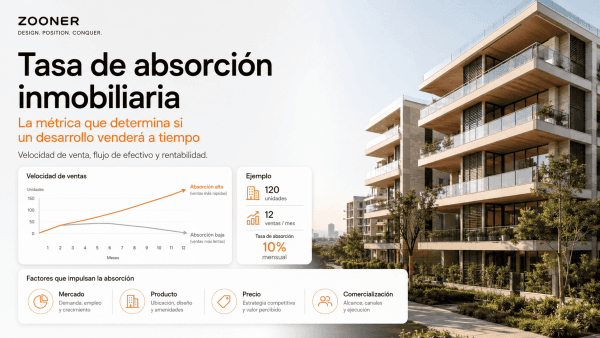 Tasa de absorción inmobiliaria ZOONER ZOONER ACADEMY